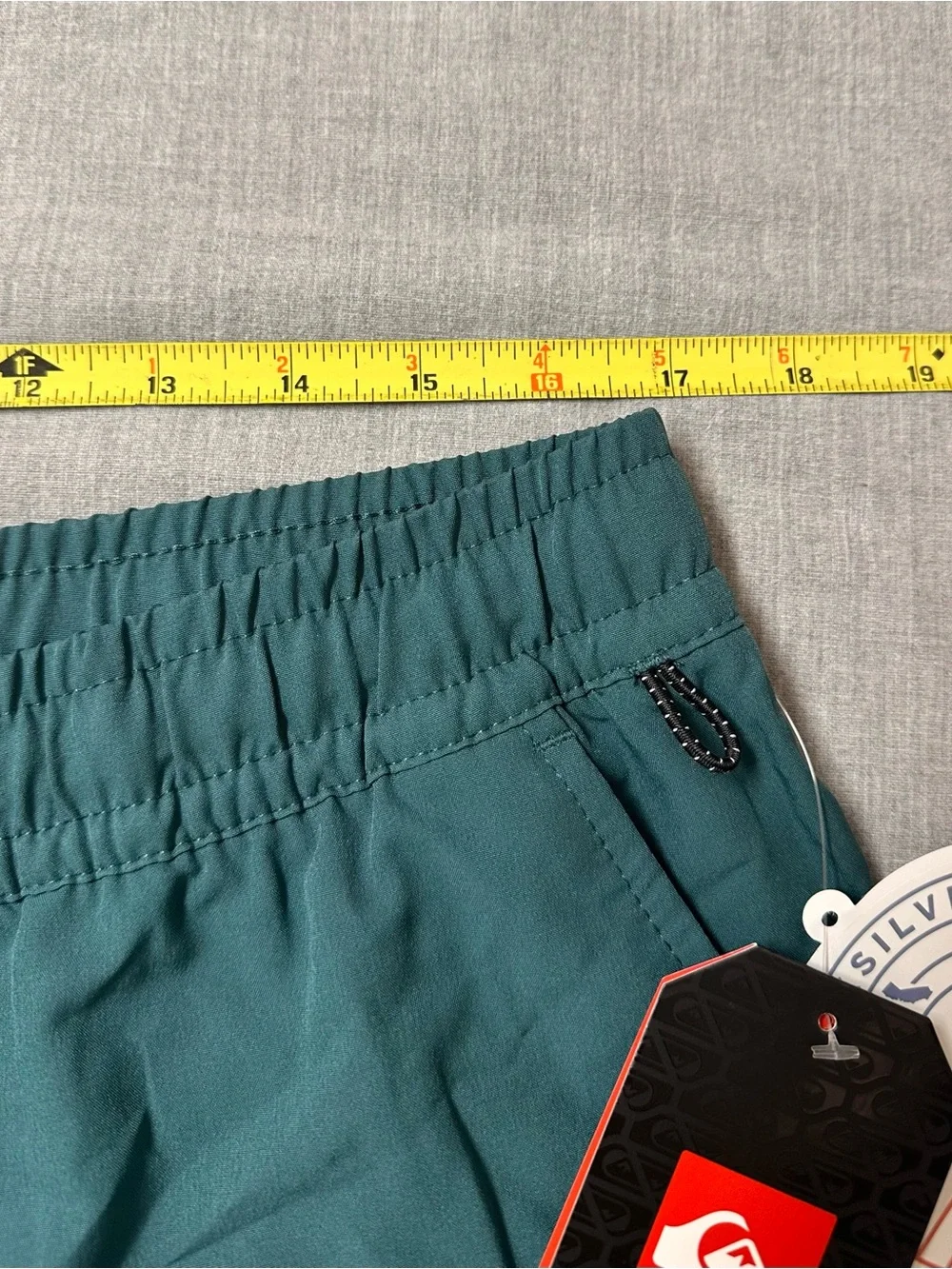 NWT Quiksilver Men's Amphibian Hybrid Shorts Teal Green Size Large Active Swim